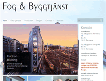 Tablet Screenshot of fogbygg.se